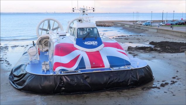 subHovertravel Hovercraft Leaving Ryde – Isle Of Wight – Sunday 20th December 2020